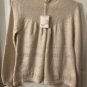 LC Lauren Conrad Size S Basic Beige Sweater/Pullover